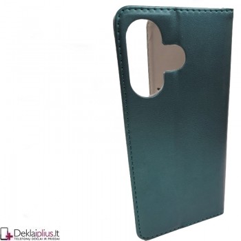 Telone dirbtinės odos dėklas - žalias (Xiaomi Redmi 13/Redmi Note 13R/Poco M6 4G) Telone dirbtinės odos dėklas - žalias (Xiaomi Redmi 13/Redmi Note 13R/Poco M6 4G)